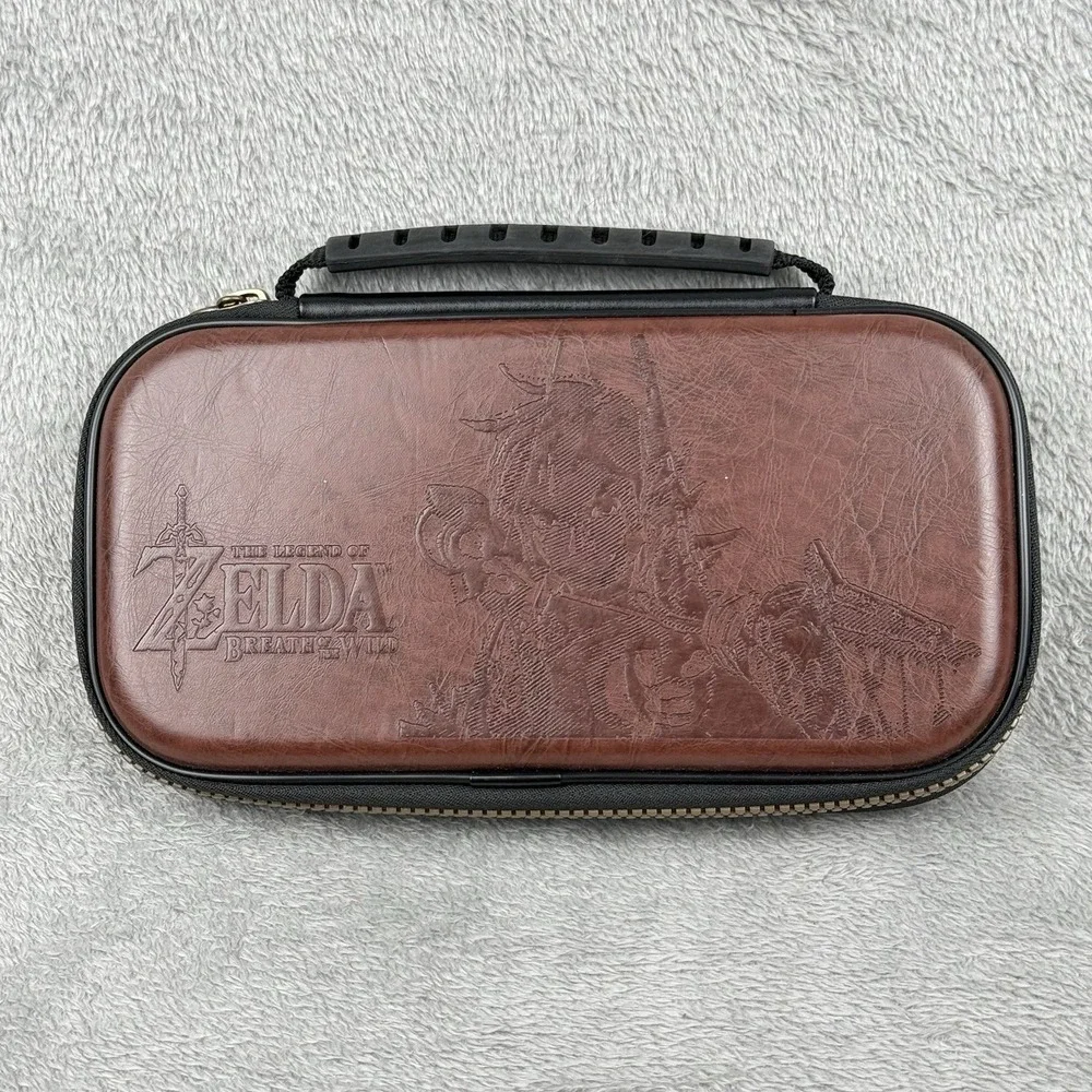 Nintendo Switch Lite Zelda Breath of the Wild Brown & Black Hard Travel Case